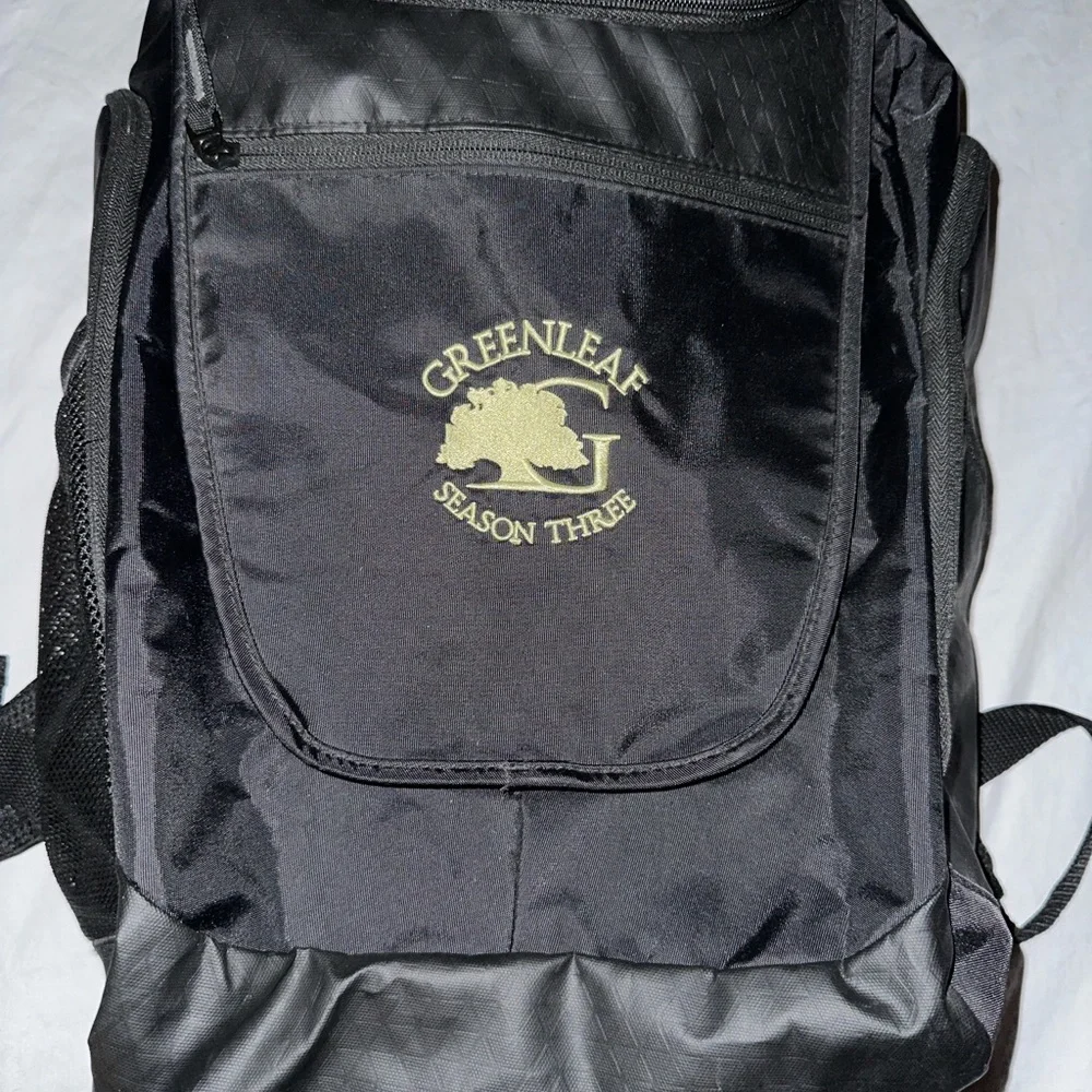 Black Backpack Greenleaf crew only gift unavailable to purchase season three